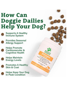 Doggie Dailies Omega 3 Masticables para Perros 225 Unidades 2