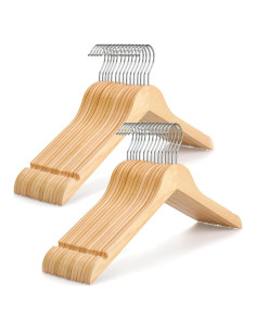 Perchas de Madera TOPIA HANGER 30 Unidades 0.71 cm Delgadas
