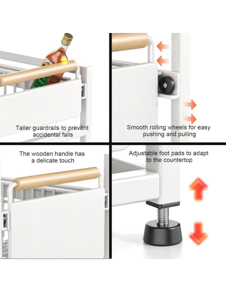 Organizador de Almacenamiento Doble Capa Fortuccai Gris 39x29.5 cm