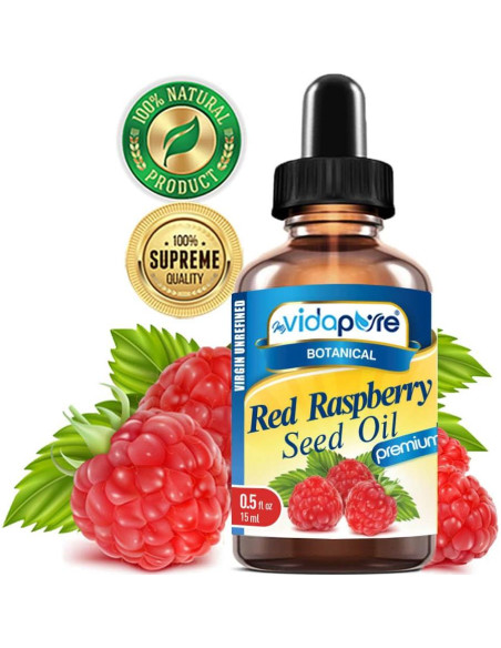 Aceite de Semilla de Frambuesa Roja MyVidaPure 15 ml Puro Virgen