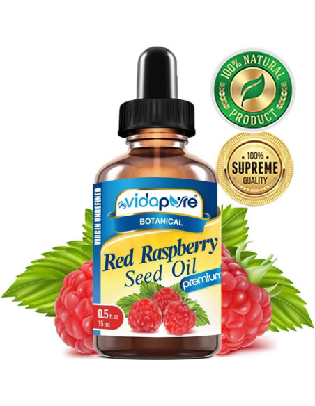 Aceite de Semilla de Frambuesa Roja MyVidaPure 15 ml Puro Virgen