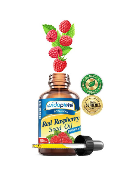 Aceite de Semilla de Frambuesa Roja MyVidaPure 15 ml Puro Virgen