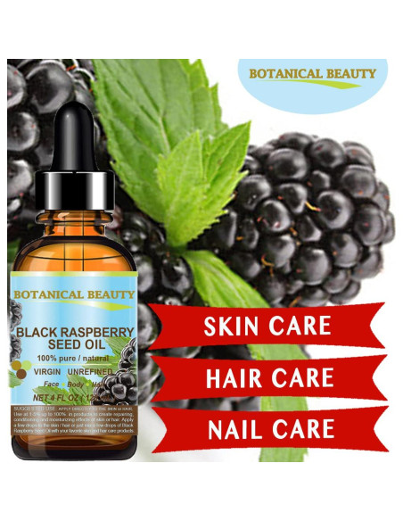 Aceite de Semilla de Frambuesa Negra 100% Puro 60 ml - Botanical Beauty