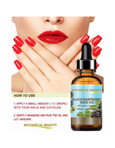 Aceite de Semilla de Frambuesa Negra 100% Puro 60 ml - Botanical Beauty