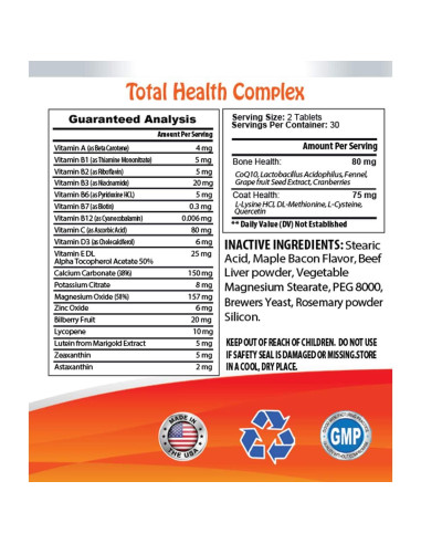 Suplemento de Salud Total para Mascotas My Lucky Pets - 180 Tabletas