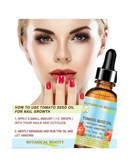 Aceite de Semilla de Tomate 100% Puro Botanical Beauty 60 ml