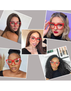 Gafas de luz azul Zeelool Hilary FX0206 para mujeres - Marco mariposa 2