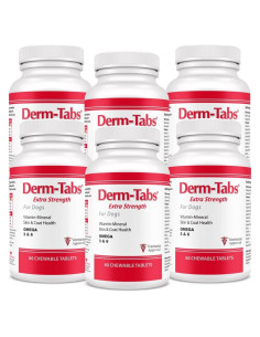 Derm Tabs Extra Fuerte para Perros - 360 Tabletas Masticables