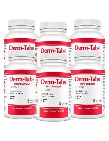 Derm Tabs Extra Fuerte para Perros - 360 Tabletas Masticables