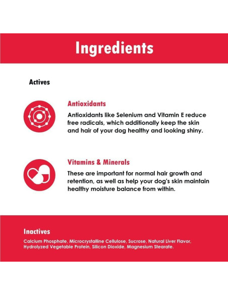 Derm Tabs Extra Fuerte para Perros - 360 Tabletas Masticables