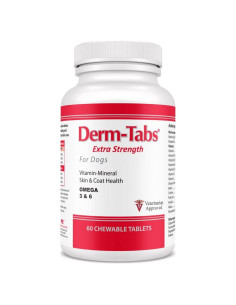 Derm-Tabs Extra Fuerza para Perros - 60 Tabletas Masticables