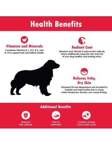 Derm Tabs Extra Fuerte para Perros - 360 Tabletas Masticables