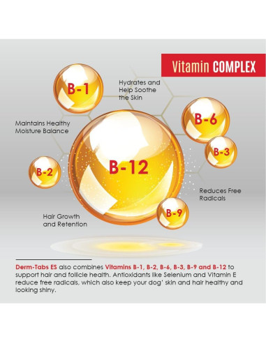 Derm-Tabs Extra Fuerza para Perros - 60 Tabletas Masticables