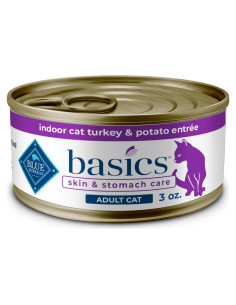 Comida Húmeda para Gatos Blue Buffalo Basics Pavo 85g x24