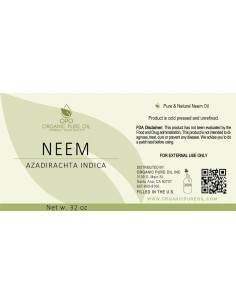 Aceite de Neem 100% Puro OPO 0.95L Prensado en Frío para Piel y Cabello 2