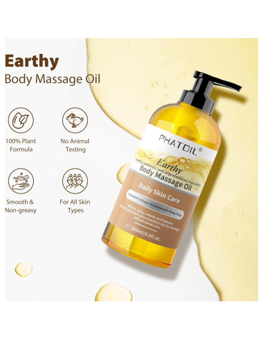 Aceite Corporal Terroso PHATOIL 260ml - Hidratante Natural