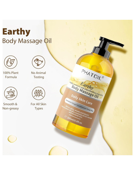 Aceite Corporal Terroso PHATOIL 260ml - Hidratante Natural