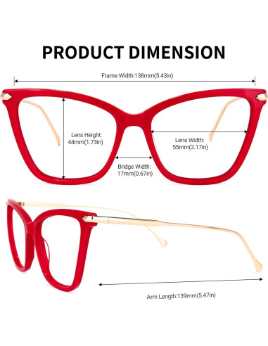 Gafas de luz azul Zeelool Hilary FX0206 para mujeres - Marco mariposa