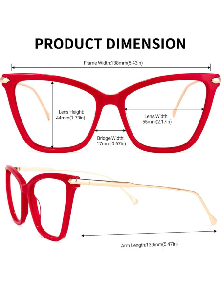 Gafas de luz azul Zeelool Hilary FX0206 para mujeres - Marco mariposa Gafas de luz azul Zeelool Hilary FX0206 para mujeres - Marco mariposa