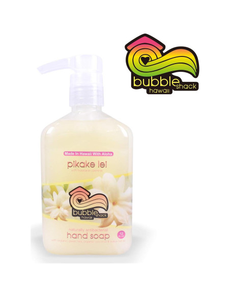 Jabón de Mano Bubble Shack Pikake Lei 227g - Hecho en Hawái