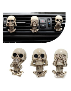 3 Clips Ambientador Calavera Sinytuto para Auto Universal