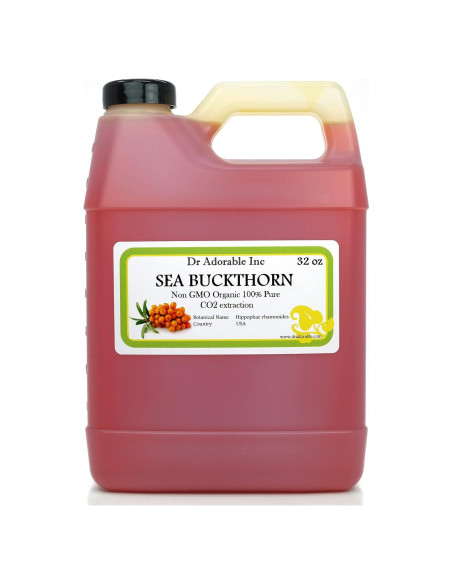 Aceite de Espino Marino 100% Puro Orgánico Dr Adorable 946ml