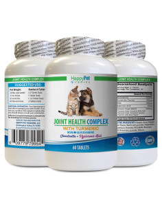 Suplemento Articular para Perros y Gatos - Happy Pet Vitamins - 60 Tabletas