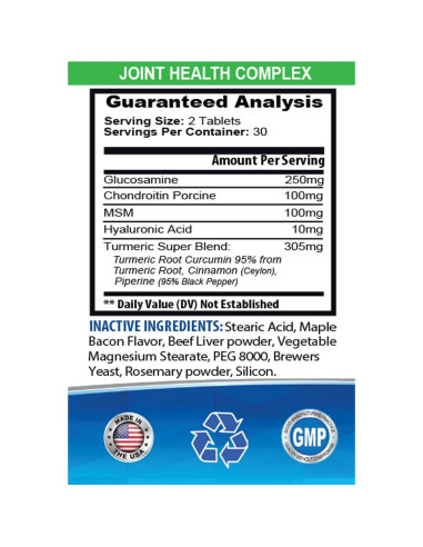 Suplemento Articular para Perros y Gatos - Happy Pet Vitamins - 60 Tabletas