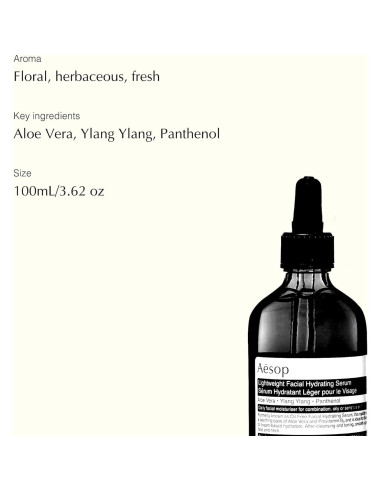 Suero Facial Hidratante Aesop 100mL - Anti-Envejecimiento Unisex