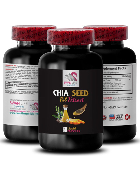 Suero Hidratante Vegano SWAN LIFE - Aceite Semilla Chía 2 Botellas