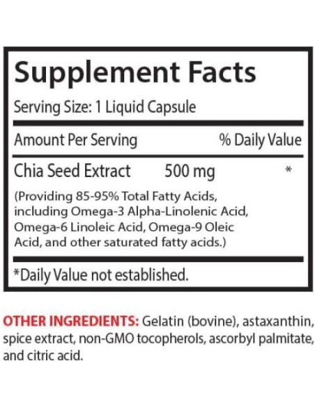 Extracto de Aceite de Semilla de Chía SWAN LIFE 120 Cápsulas