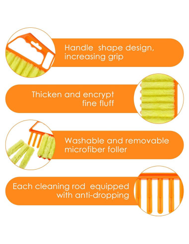 Kit de Limpieza de Persianas Venecianas Nuogo - 6 Piezas