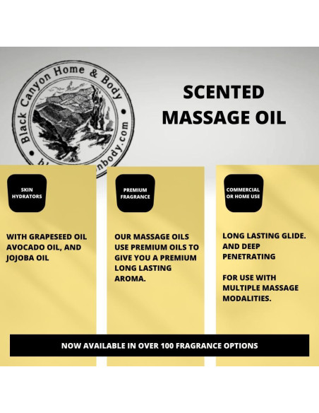 Aceite de Masaje Aromatizado Grosella Negra y Ámbar 340g Black Canyon