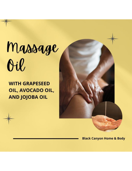 Aceite de Masaje Aromatizado Grosella Negra y Ámbar 340g Black Canyon