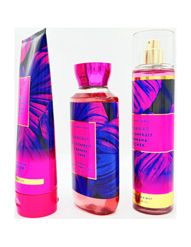 Conjunto de Baño 3 Piezas Bath & Body Works - Fruta de Pasión