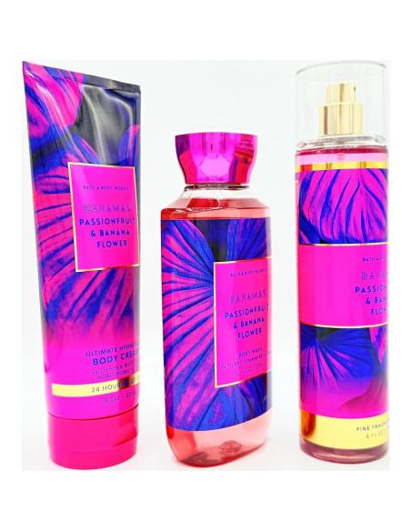 Conjunto de Baño 3 Piezas Bath & Body Works - Fruta de Pasión