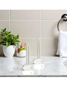 Exprimidor de Tubo en Forma de Llave Plateado Pxiryanlow - 2 Piezas 2