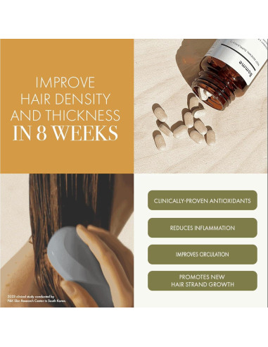 Suplemento Crecimiento Capilar Biotina AOS 68g - Vegano y Natural