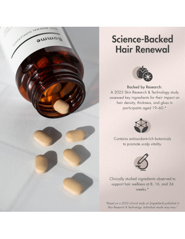 Suplemento Crecimiento Capilar Biotina AOS 68g - Vegano y Natural