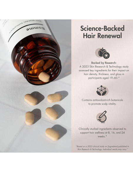 Suplemento Crecimiento Capilar Biotina AOS 68g - Vegano y Natural