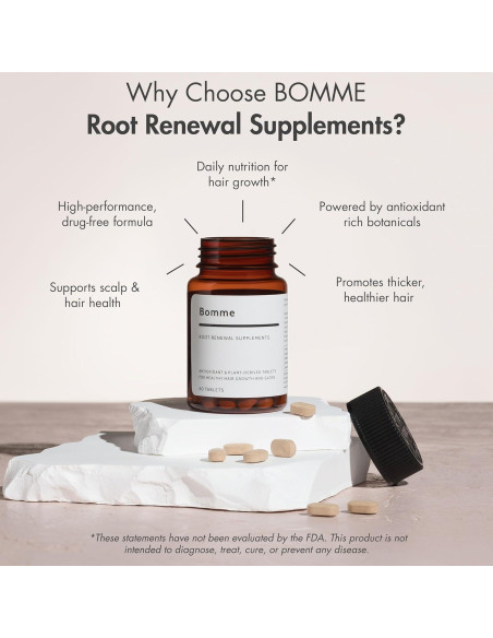 Suplemento Crecimiento Capilar Biotina AOS 68g - Vegano y Natural