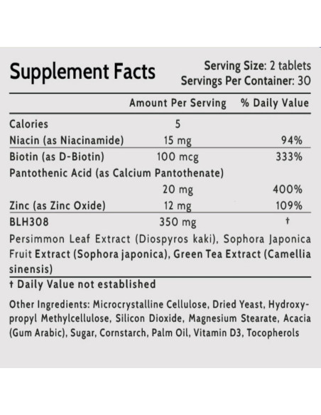 Suplemento Crecimiento Capilar Biotina AOS 68g - Vegano y Natural