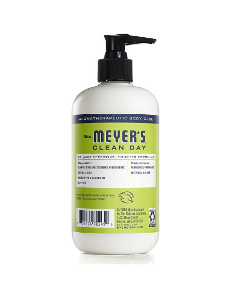 Loción de Manos Mrs. Meyer's Clean Day Verbena de Limón 355ml