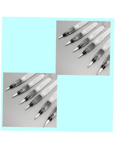 Juego de 3 Pinceles de Acuarela Pluzmecalm 12cm Sintético