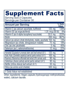 Vitanica Luminous - Suplemento Vegano para Cabello, Piel y Uñas - 60 Cápsulas 2