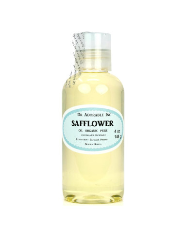 Aceite de Cártamo Orgánico Dr Adorable 113.4 g Prensado en Frío