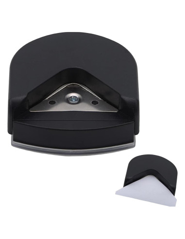 Punch de esquinas redondeadas Seadiquiet 4mm negro para papel