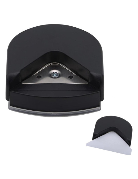 Punch de esquinas redondeadas Seadiquiet 4mm negro para papel