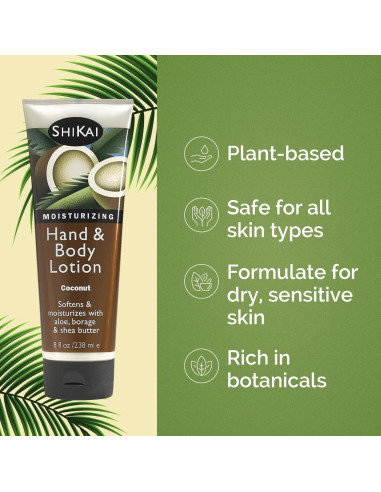 Loción Hidratante para Manos y Cuerpo ShiKai 226.8 g