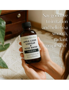 Tónico Facial Orgánico Nature Skin Shop - Vinagre de Sidra de Manzana y Rosa 156g 2